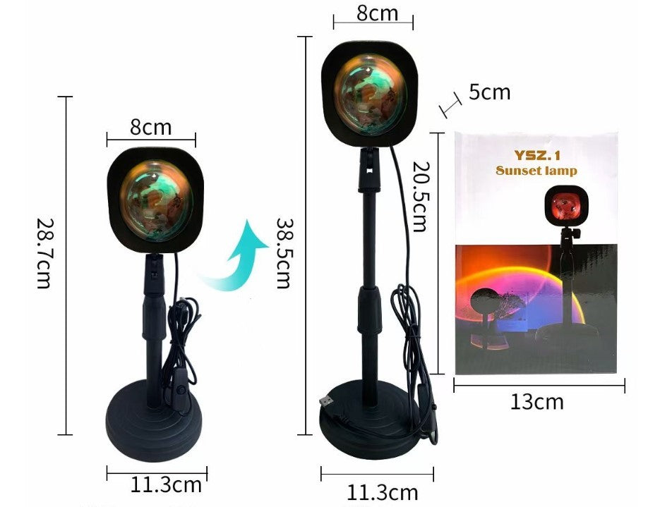 Sunset Projection Lamp – Warm Ambient LED Light