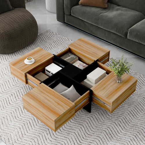 Hidden Storage Coffee Table – Expandable Modern Living Room Table
