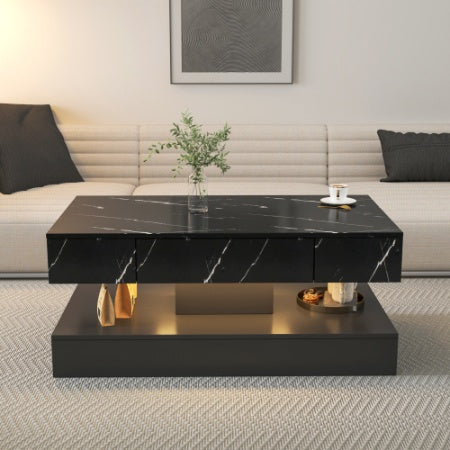 Modern LED Coffee Table – Sleek Ambient Living Room Design