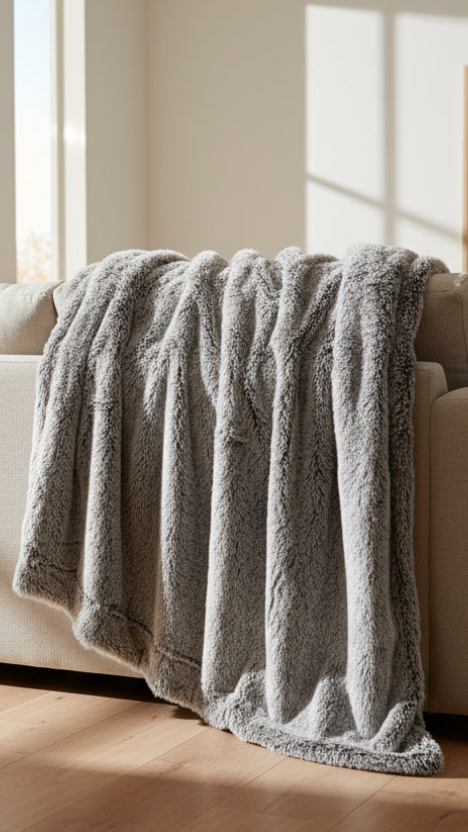 Cozara Cozy Faux Fur Throw Blanket – Soft Everyday Comfort