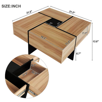 Hidden Storage Coffee Table – Expandable Modern Living Room Table