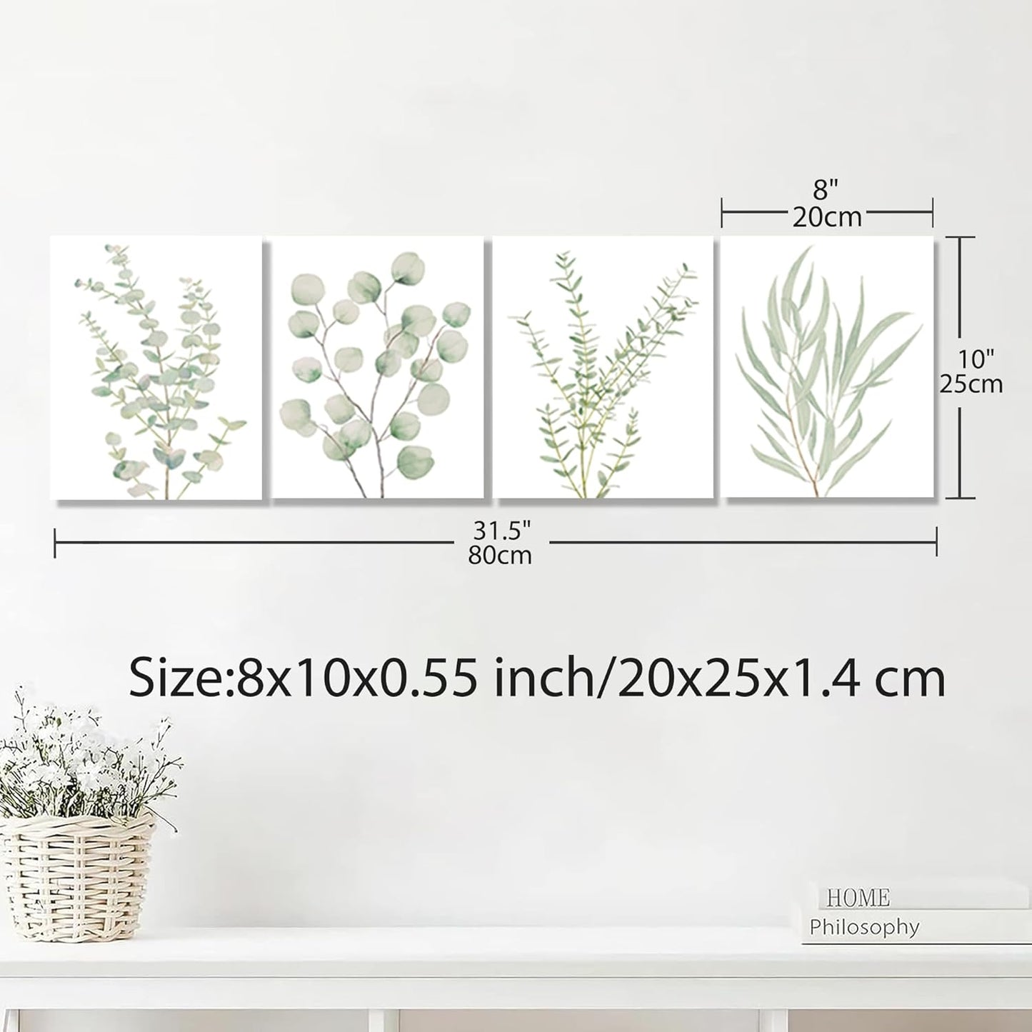 Botanical Wall Art Set – Minimalist Canvas Decor