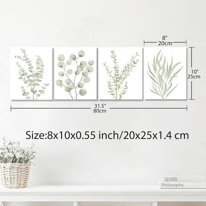Botanical Wall Art Set – Minimalist Canvas Decor