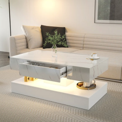 Modern LED Coffee Table – Sleek Ambient Living Room Design