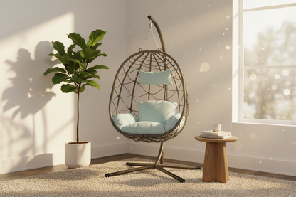 Cozara Hanging Egg Chair – Cozy Indoor & Outdoor Lounge Seat