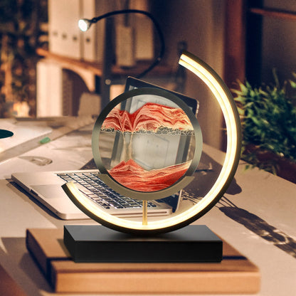 Cozara Moving Sand LED Lamp – Relaxing Ambient Home Decor