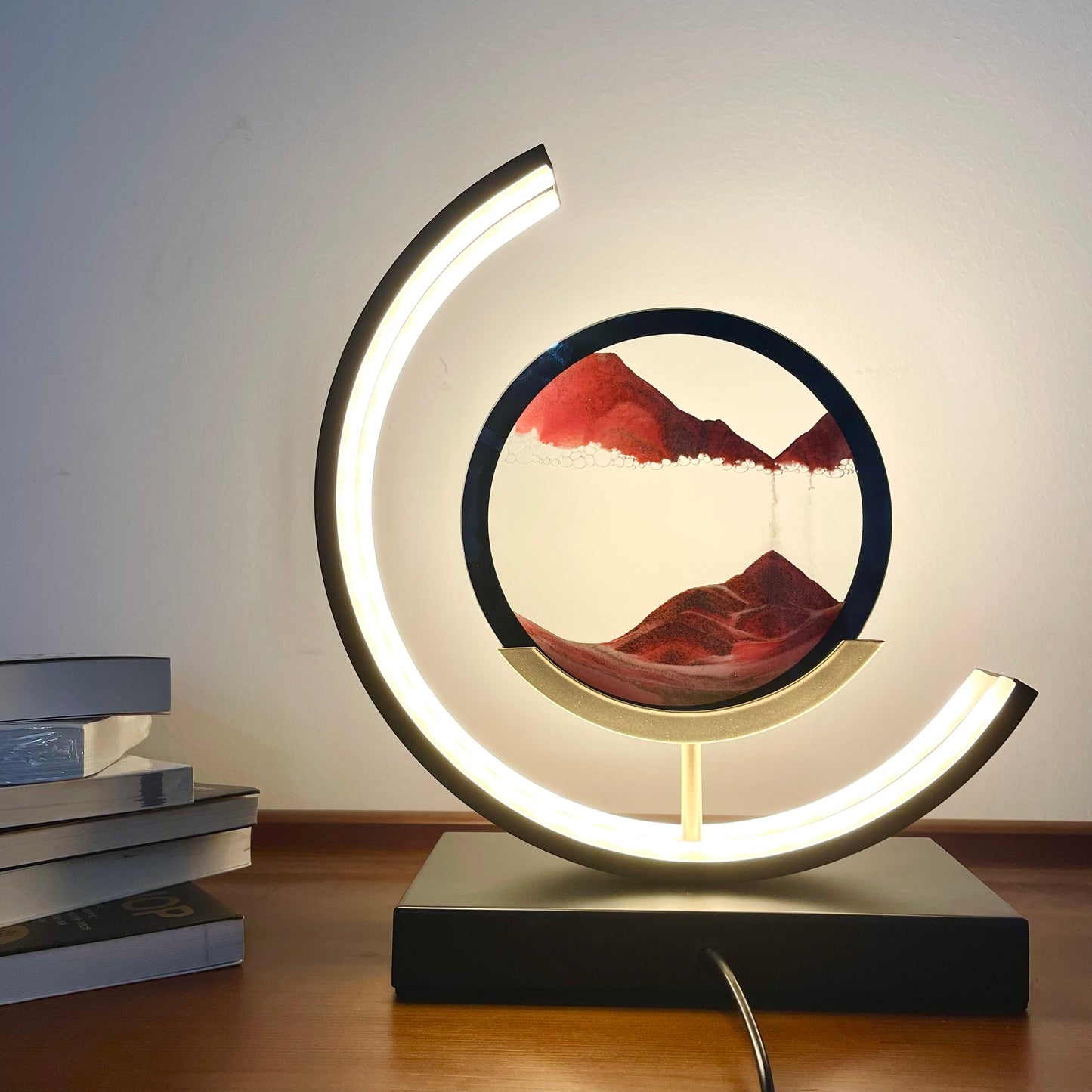 Cozara Moving Sand LED Lamp – Relaxing Ambient Home Decor