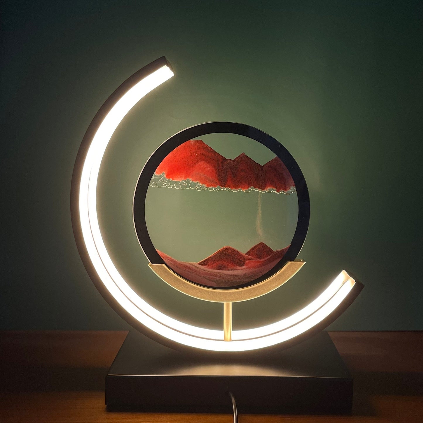 Cozara Moving Sand LED Lamp – Relaxing Ambient Home Decor
