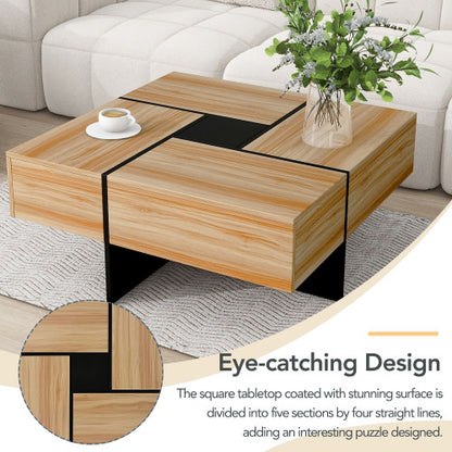 Hidden Storage Coffee Table – Expandable Modern Living Room Table