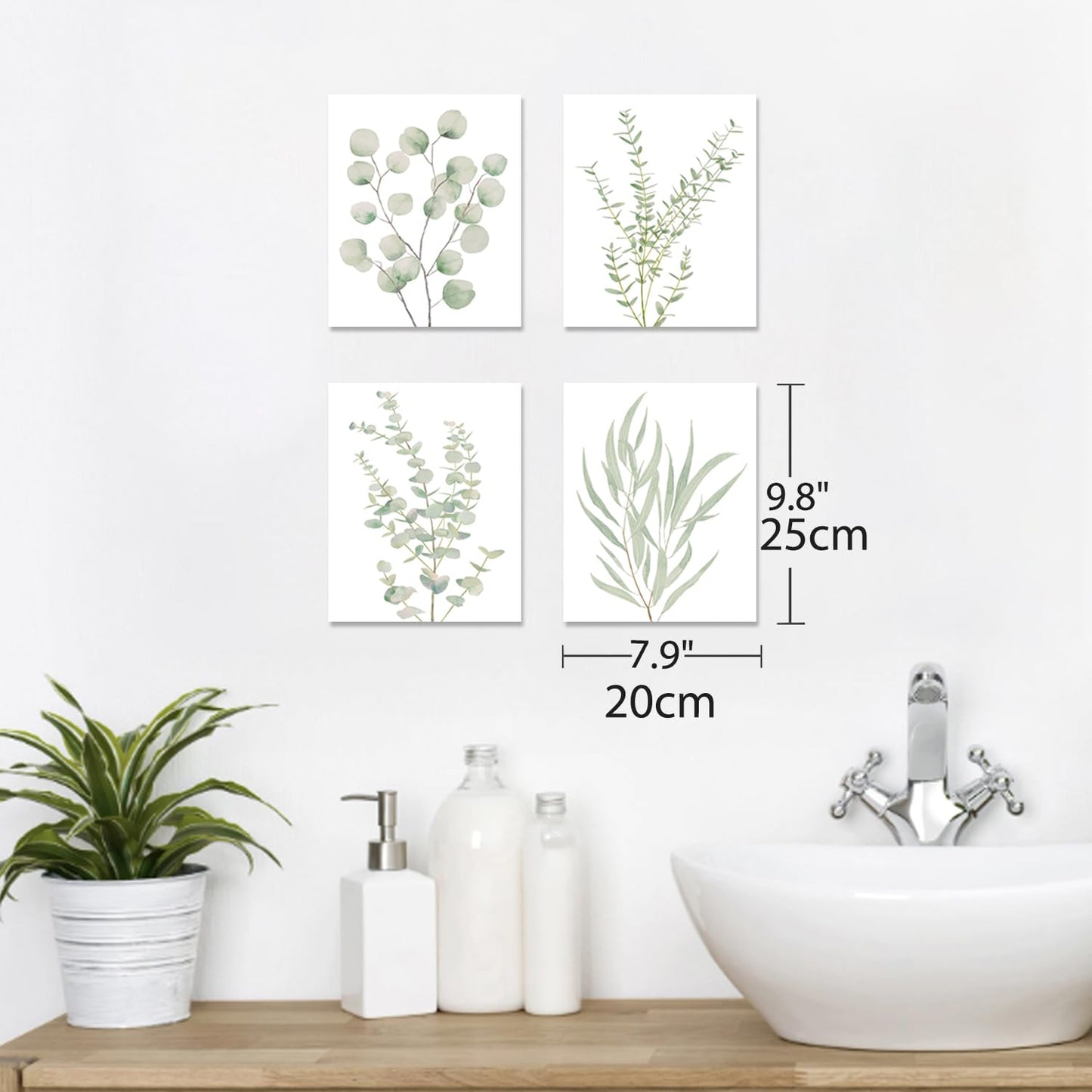 Botanical Wall Art Set – Minimalist Canvas Decor