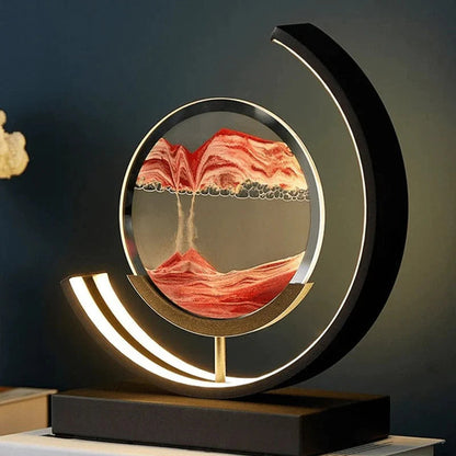 Cozara Moving Sand LED Lamp – Relaxing Ambient Home Decor
